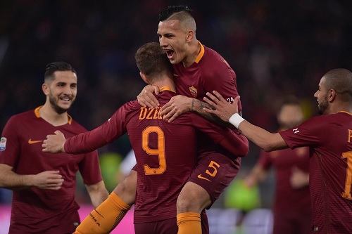 Leandro Paredes celebrating a goal