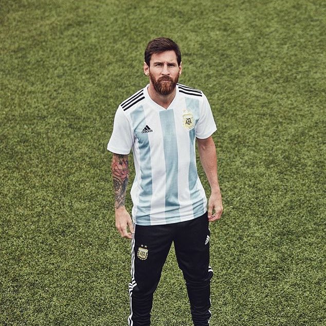 Argentina's 2018 World Cup kit Messi