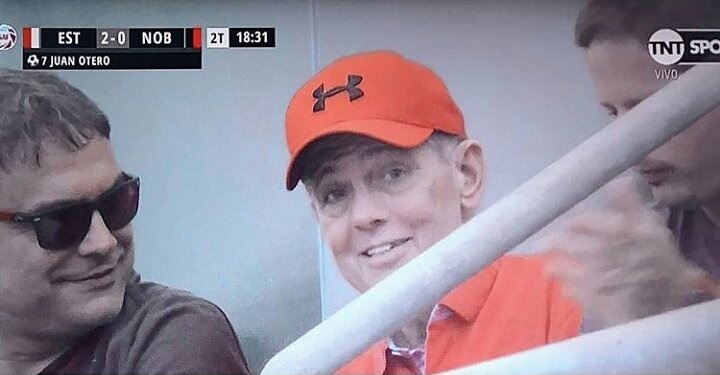 Alejandro Sabella attends the Estudiantes de La Plata vs. Newell's Old Boys match.