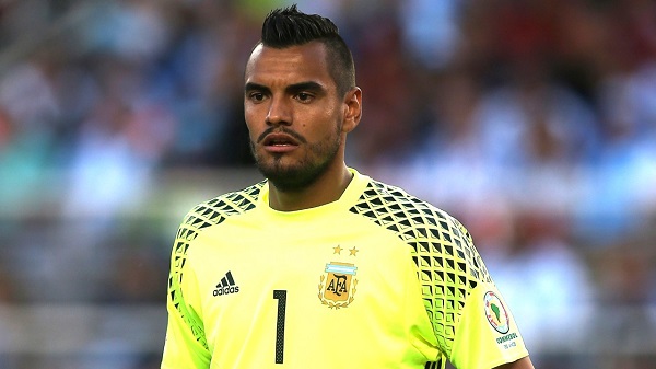 The Argentina team - Goalkeepers Sergio Romero